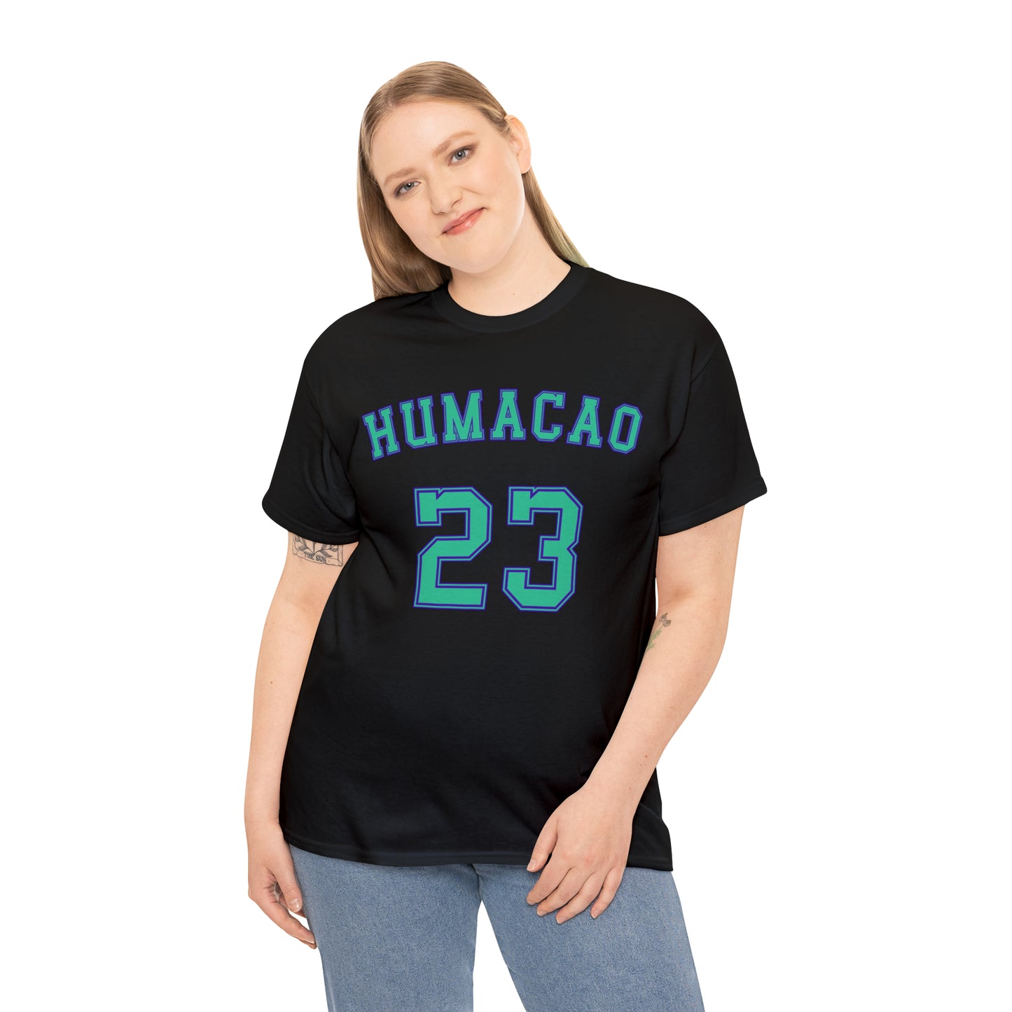 Teal Text Humacao Monarcas Jersey Shirt