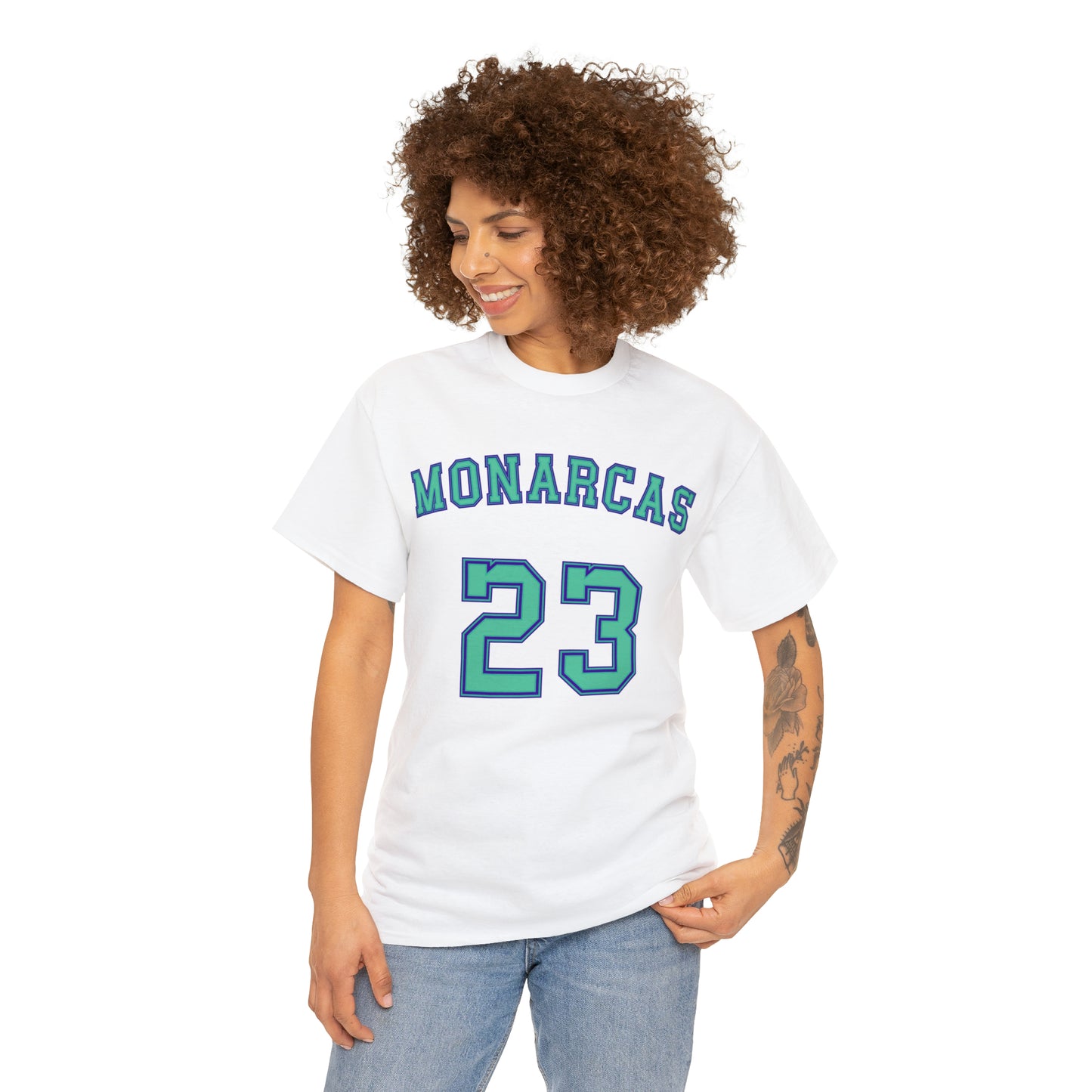 Teal Text Monarcas Humacao Jersey Shirt