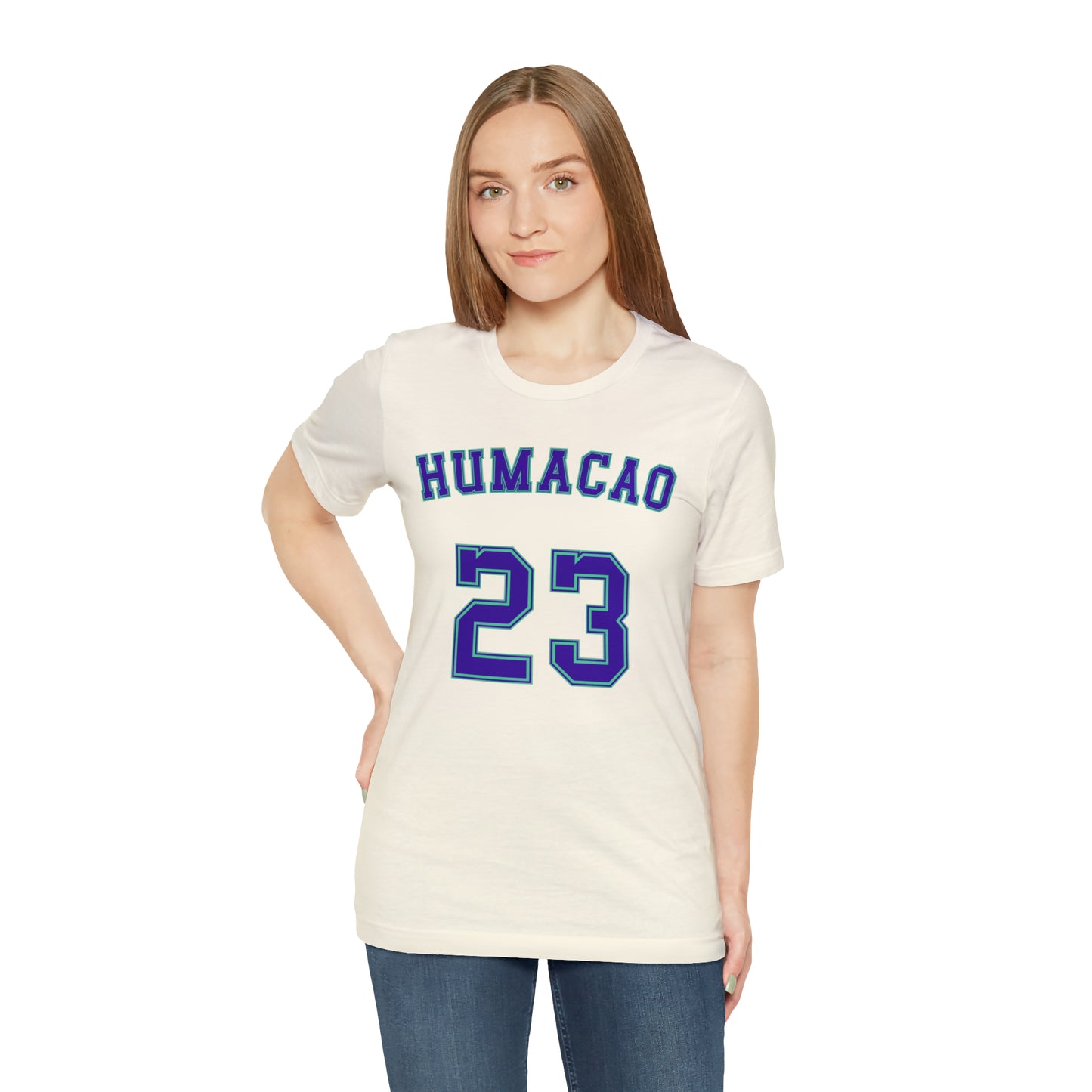 Purple Text Humacao Monarcas Jersey Shirt