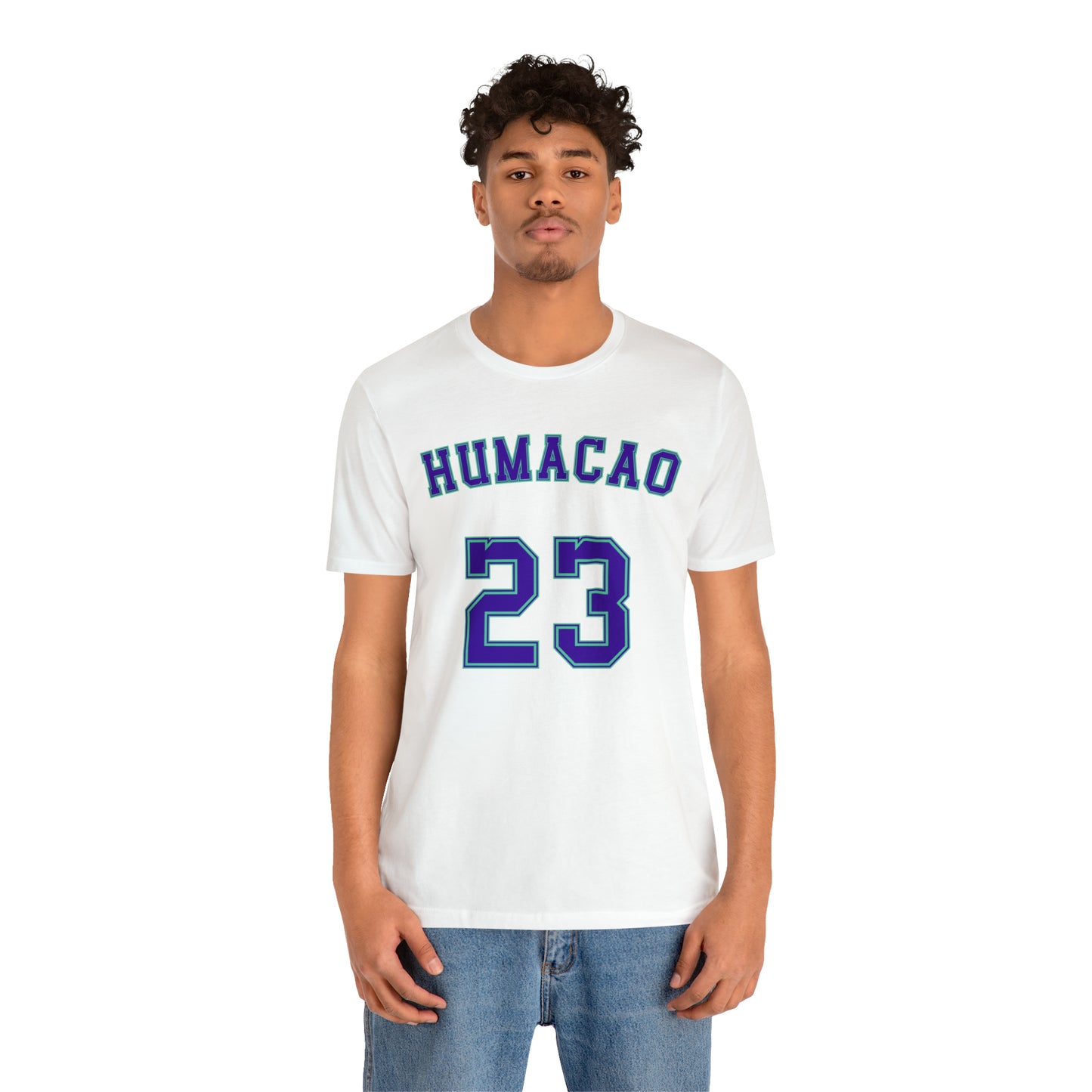 Purple Text Humacao Monarcas Jersey Shirt