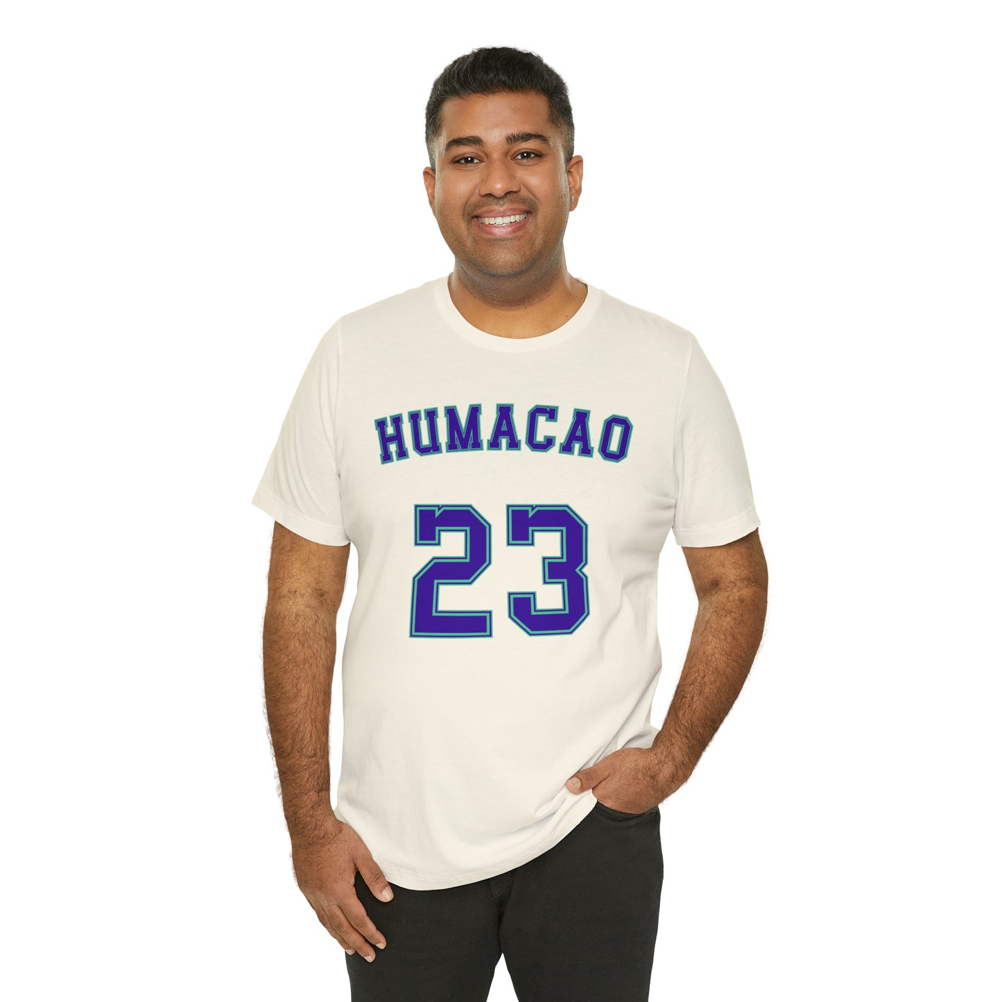 Purple Text Humacao Monarcas Jersey Shirt