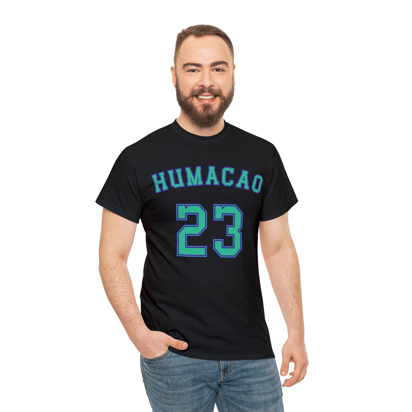 Teal Text Humacao Monarcas Jersey Shirt