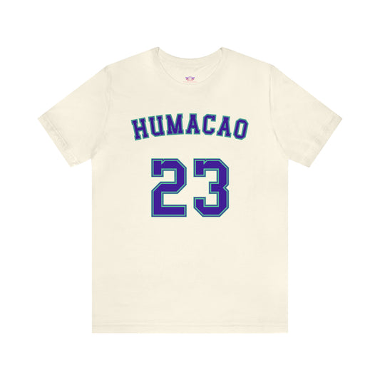 Purple Text Humacao Monarcas Jersey Shirt