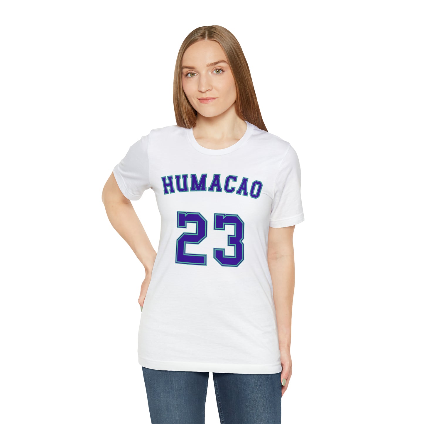 Purple Text Humacao Monarcas Jersey Shirt