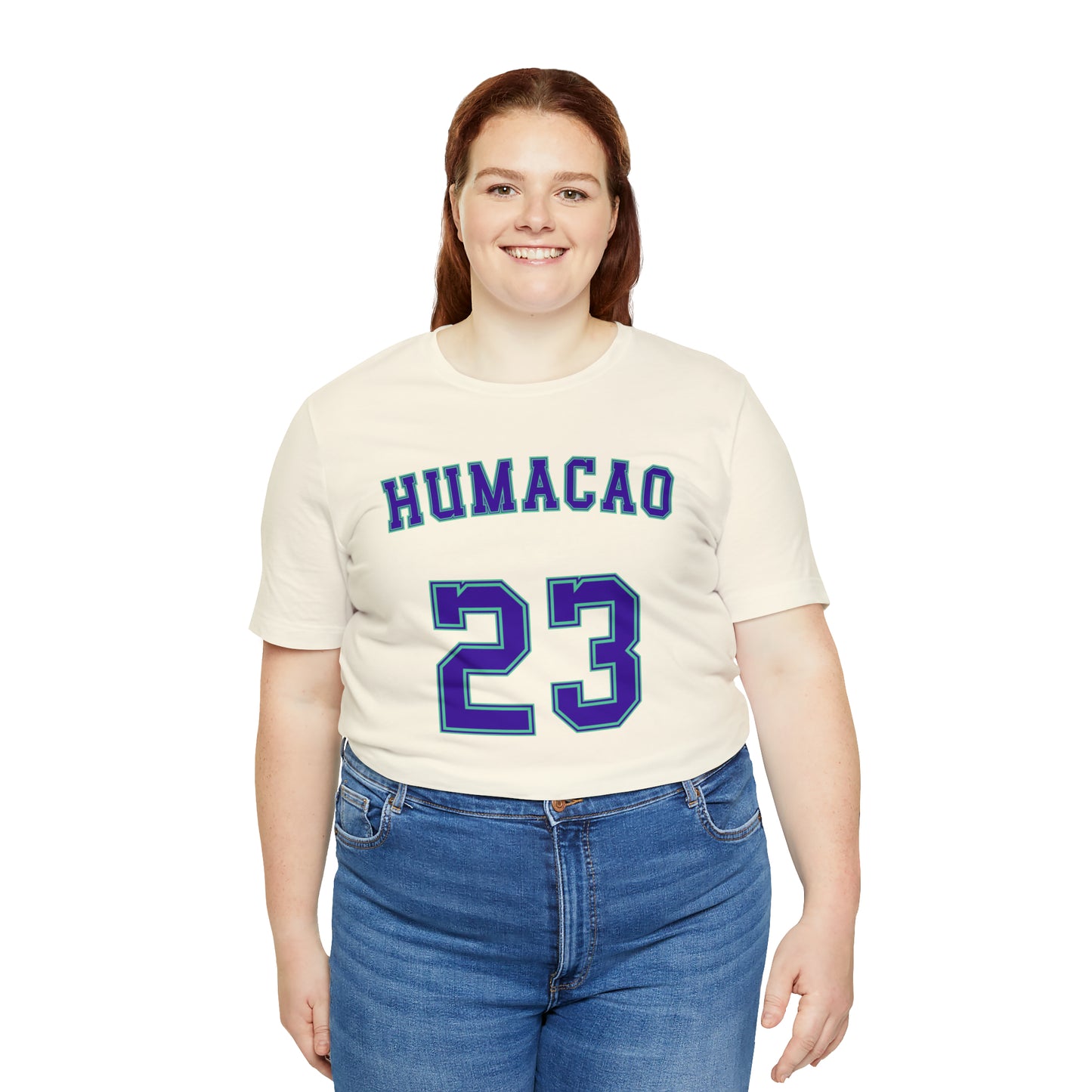 Purple Text Humacao Monarcas Jersey Shirt