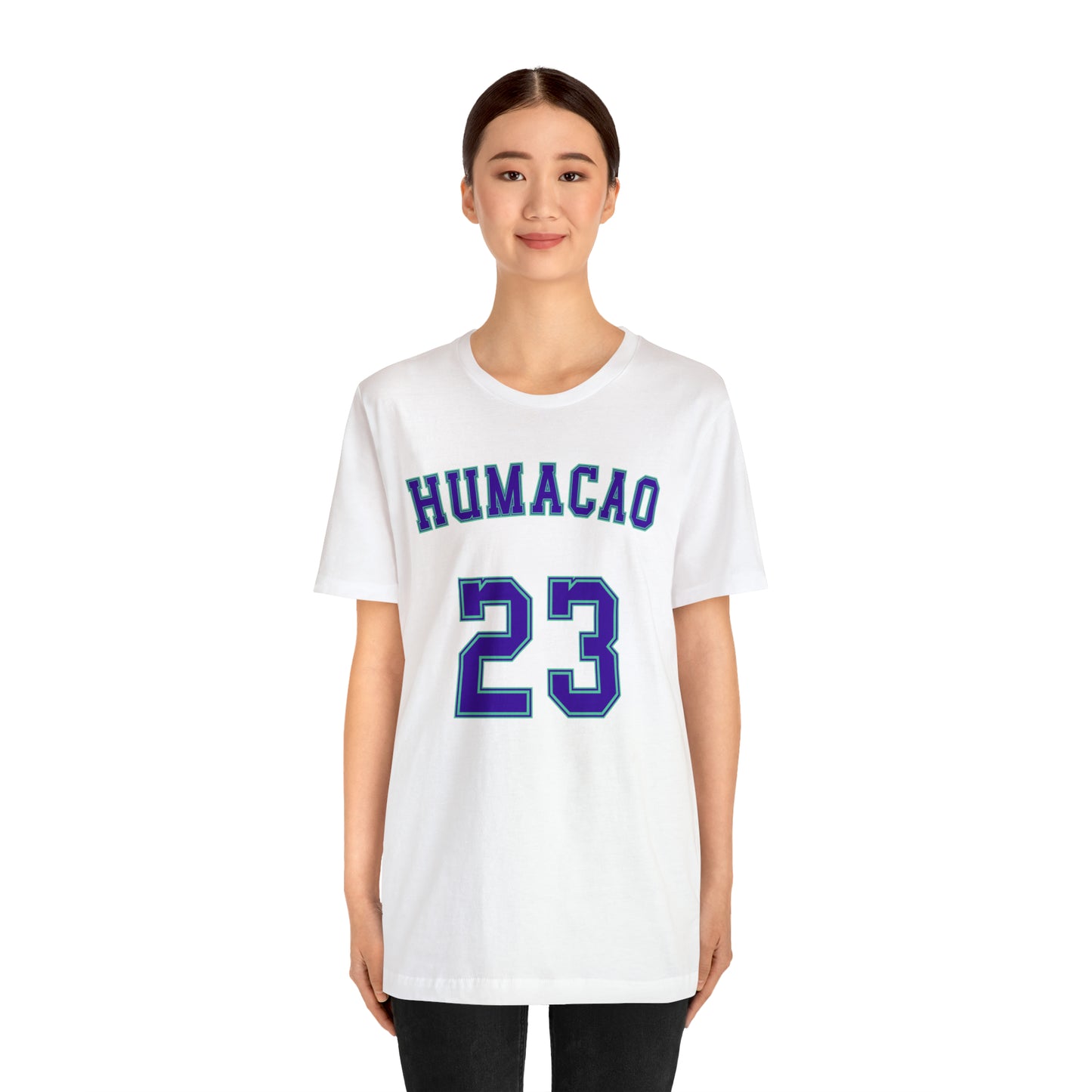 Purple Text Humacao Monarcas Jersey Shirt